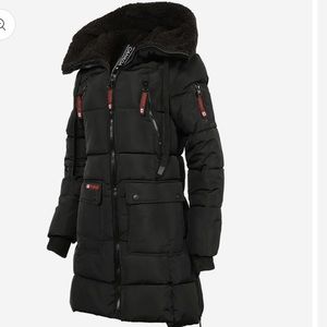 NWT Canada Weather Gear Women's Puffer Parka Jacket Black Sz Small & Medium